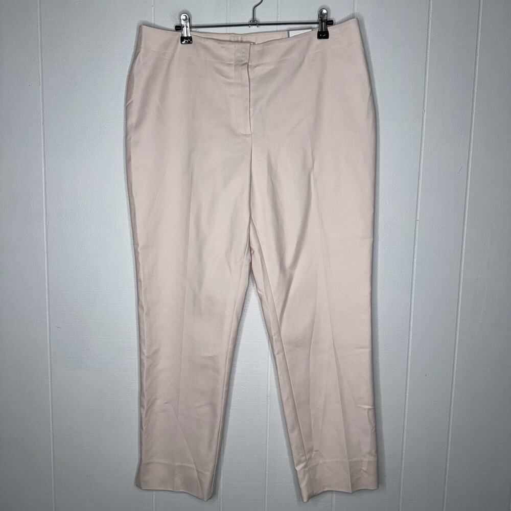 Chico’s Women’s Ultimate Fit Chic Ankle Pants Smooth Stretch Pink 2.5 L/14 NWT